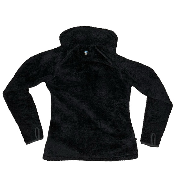 Kuhl Flight Fuzzy Black Hooded Flight Jacket Womens Size Small - Picture 3 of 10